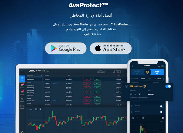 تفعيل AvaProtect في تذكرة الأمر لدى AvaTrade