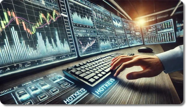اختصارات لوحة المفاتيح في التداول